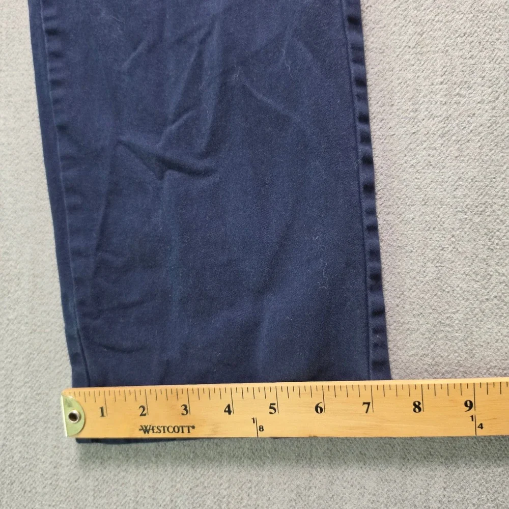 Old Navy Chino Pants Mens 32x32 Navy Blue Straight Built-In Flex Trousers